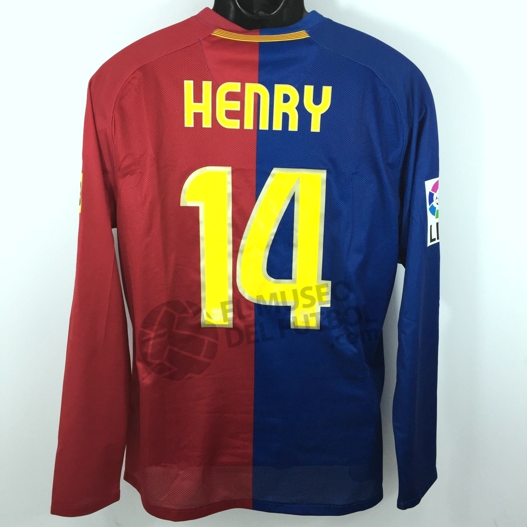 Maillot football vintage FC Barcelone # 14 Henry extérieur saison Maillot football vintage FC Barcelone # 14 Henry extérieur saison