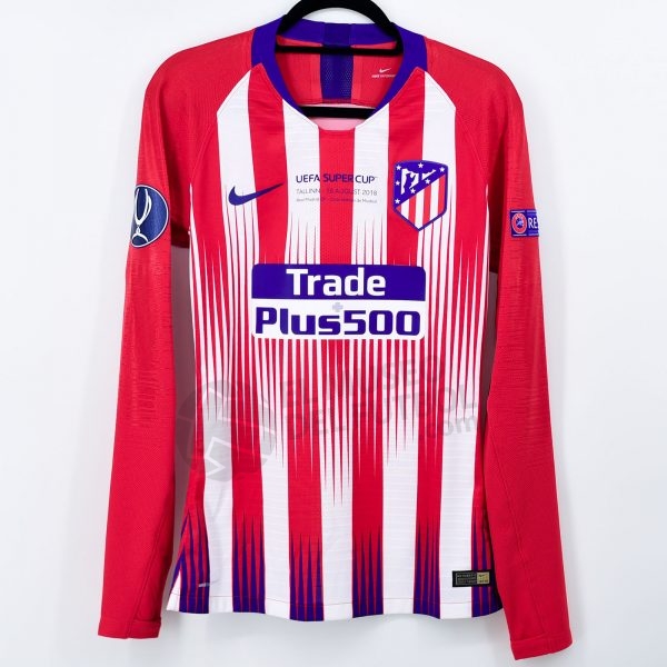 2017-18 Atletico  Madrid Home Shirt #17 GRIEZMANN Supercup vs Real Madrid