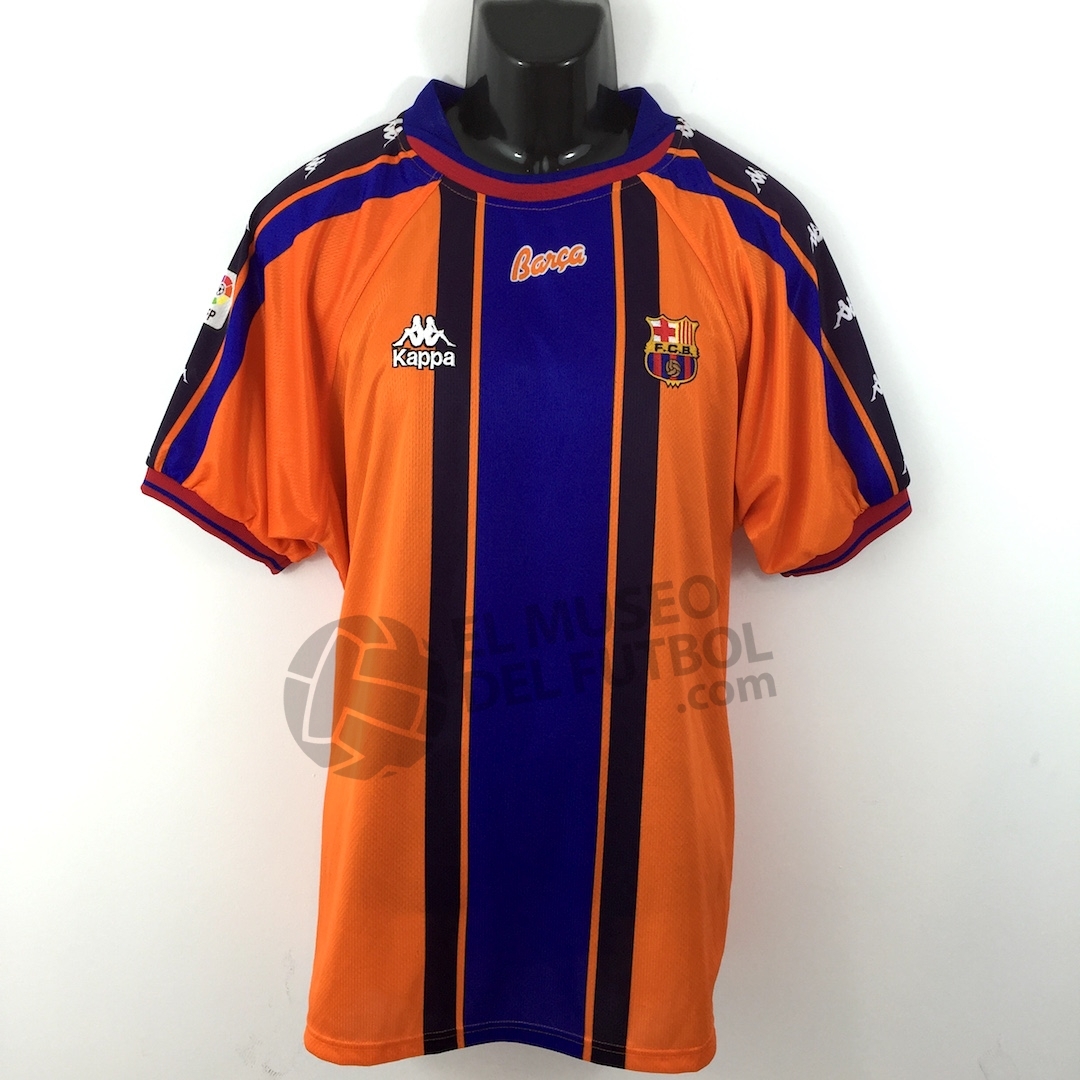 Kappa FC Barcelona97/98 Figo 7 長袖シャツ maglia-home-Kappa-barcellona-