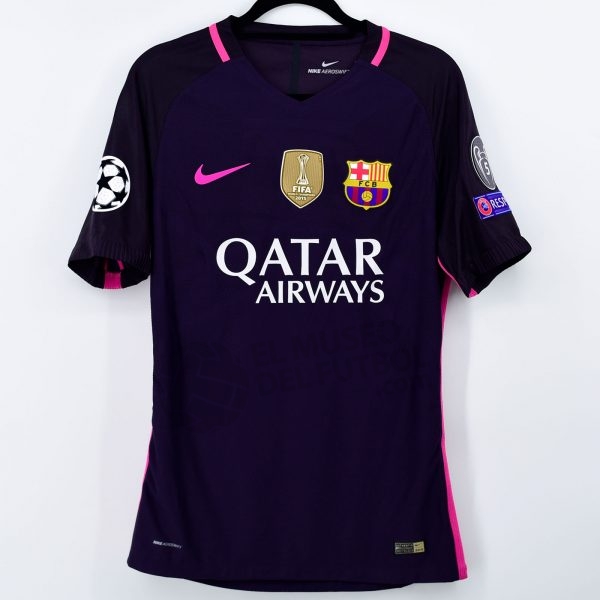 2016-17 Fc Barcelona Away Shirt #10 MESSI Champions League
